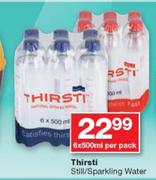 Thirsti Still/Sparkling Water-6 x 500ml Per Pack
