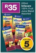 Infacare 100% Fruit Juice Blend Assorted-5 x 200ml