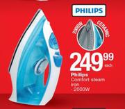 Philips Comfort Ceramic Steam Iron 2000W-Each