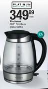 Platinum 360 Degree Cordless Glass Kettle-Each
