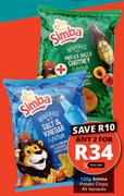 Simba Potato Chips (All Variants)-For Any 2 x 120g