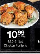 BBQ Grilled Chicken Portions-Per 100g