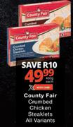 Country Fair Crumbed Chicken Steaklets-400g Each