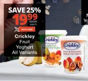 Crickley Fruit Yoghurt-500ml