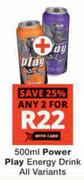 Power Play Energy Drink-For 2 x 500ml