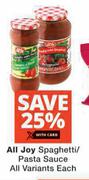 All Joy Spaghetti/Pasta Sauce