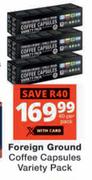 Foreign Ground Coffee Capsules Variety Pack-40 Per Pack