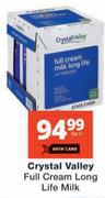 Crystal Valley Full Cream Long Life Milk-6 x 1L