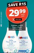 Lovies Liquid Baby Wash-300ml Each