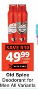 Old Spice Deodorant For Men-150ml Each