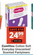 Comftitex Cotton Soft Everyday Unscented/Scented Pantyliners-40 Per Pack