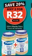 Purity Baby Food-For 2 x 200ml
