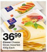 Clover Cheese Slices Assorted-400g Each