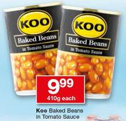 Koo Baked Beans In Tomato Sauce-410g Each
