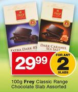 Frey Classic Range Chocolate Slab Assorted-Any 2 x 100g