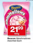 Beacon Marshmallows Assorted-400g Each