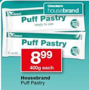 Housebrand Puff Pastry-400g Each