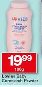 Lovies Baby Cornstarch Powder-100g