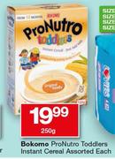 Bokomo Pro Nutro Toddlers Instant Cereal Assorted-250g Each