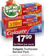 Colgate Toothpaste Banded Pack-2 x 100ml Per Pack