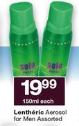 Lentheric Aerosol For Men Assorted-150ml Each