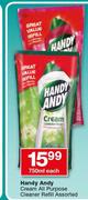 Handy Andy Cream All Purpose Cleaner Refill Assorted-750ml Each