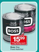 Boss Dog Food Assorted-775g/820g Each