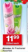 Airoma Air Freshener Assorted-225ml Each