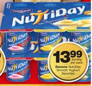 Danone NutriDay Smooth Yoghurt-6x100g Per Pack