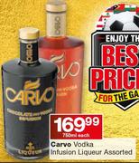 Carvo Vodka Infusion Liqueur-750ml Each