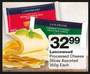 Lancewood Processed Cheese Slices-350g Each