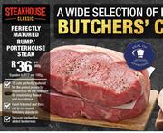 Perfectly Matured Rump/Porthouse Steak-Per 300g