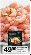 Cape Point Shrimp-400g Each