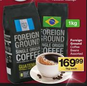 Foreign Ground Coffee Beans-1kg Each