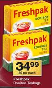 Freshpak Rooibos Teabags 80-Per Pack
