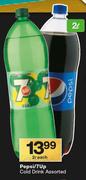 Pepsi/7Up Cold Drink-2Ltr Each