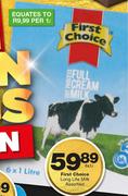 First Choice Long Life Milk-6x1Ltr