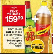 J&B Blended Scotch Whisky-750ml