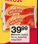 Melrose Cheese Slices-400g Each