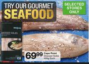 Cape Point Dressed Soles-400g Each