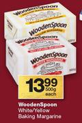Wooden Spoon White/Yellow Baking Margarine-500g Each