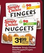 Rainbow Simply Chicken Bites/Nuggets/Fingers Assorted-350g/360g/400g Each