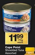 Cape Point Shredded Tuna Assorted-170g Each