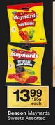 Beacon Maynards Sweets Assorted-125g Each
