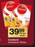 Canderel Sweetener Sticks-100 Per Pack