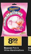 Beacon Pink & White Marshmallows-150g