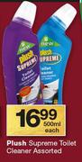 Plush Supreme Toilet Cleaner Assorted-500ml Each