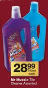 Mr Muscle Tile Cleaner Assorted-750ml Each