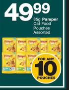 Pamper Cat Food Pouches Assorted-10 x 85g