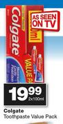 Colgate Toothpaste Value Pack-2 x 100ml